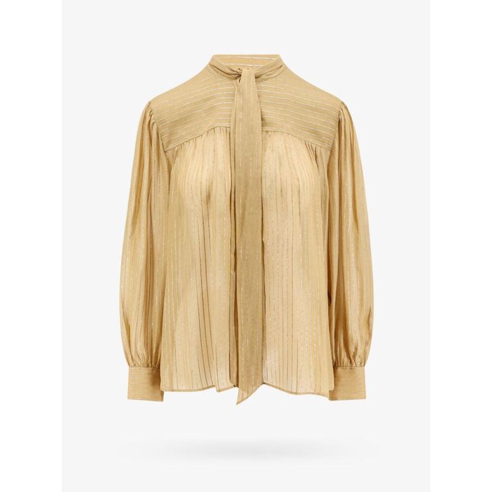 Chloe' Women Silk Shirt With Lurex Details